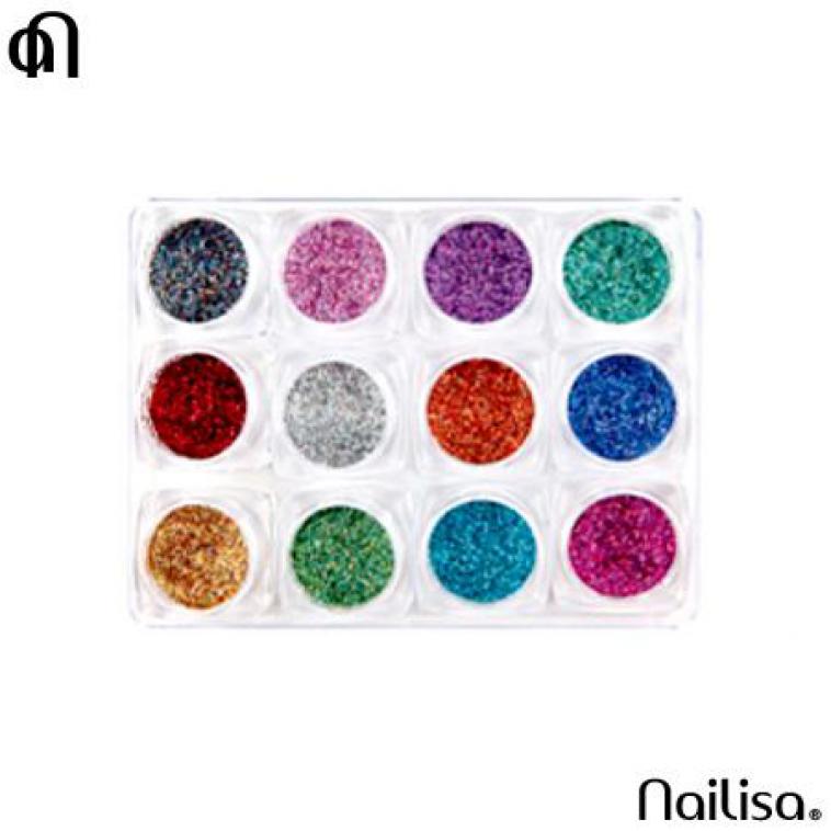 Paper flakes 12 Pastel kleuren - Nailisa - photo 11