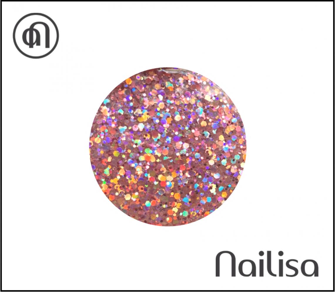 Gel de couleur Big Glitter Corail - Nailisa - photo 7