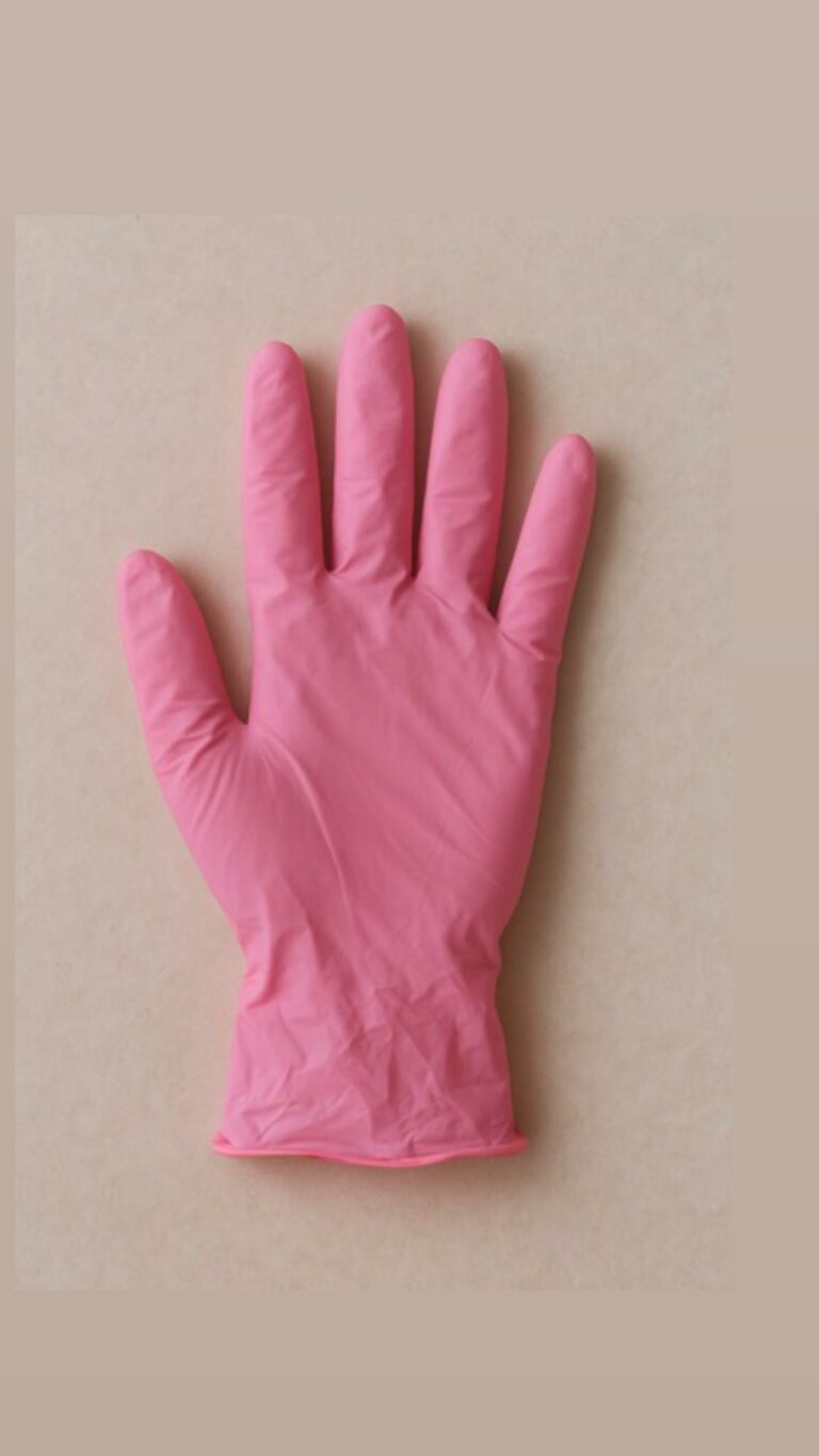 Gants roses 10 pièces taille S