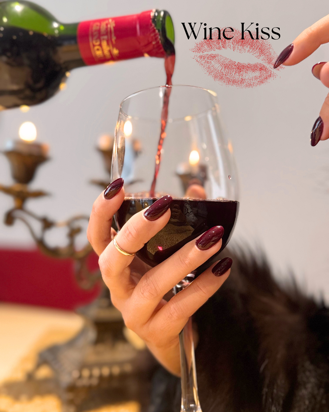 Vernis semi-permanent - Wine kiss - 15ml 1 Vernis semi-permanent - Wine kiss - 15ml