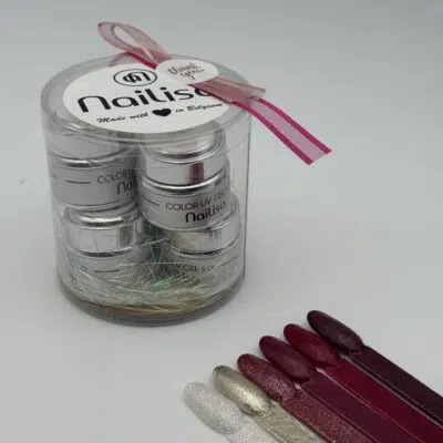 Collection gels de couleur pailletés