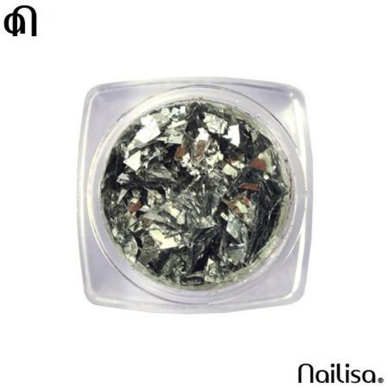 Paper Flakes Black Silver - Nailisa - photo 7