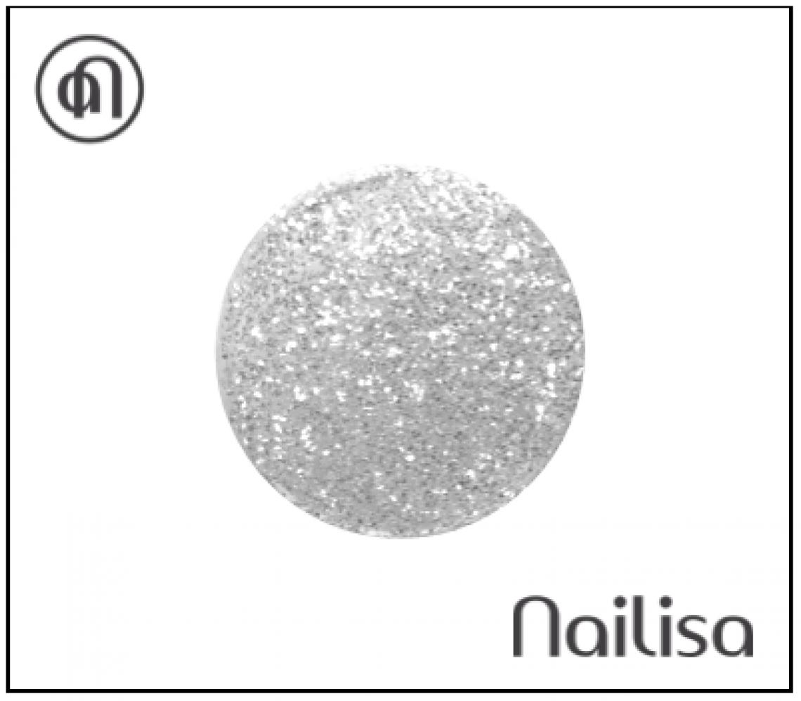 Vernis semi-permanent - Shiny Silver - Nailisa - photo 7