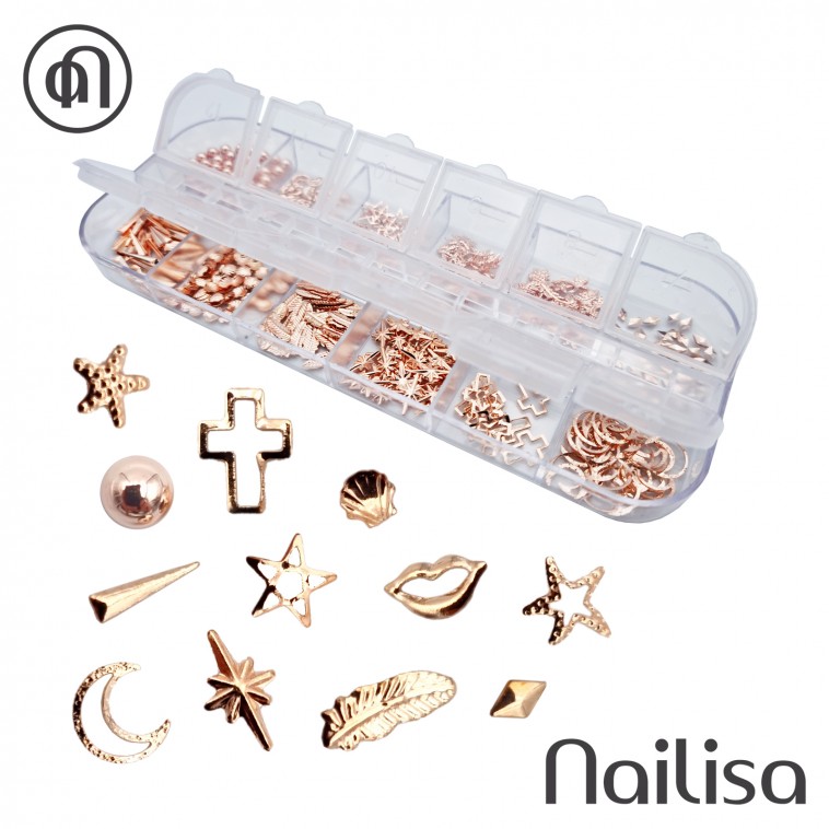 Kit nail art mix rose gold - Nailisa - photo 7
