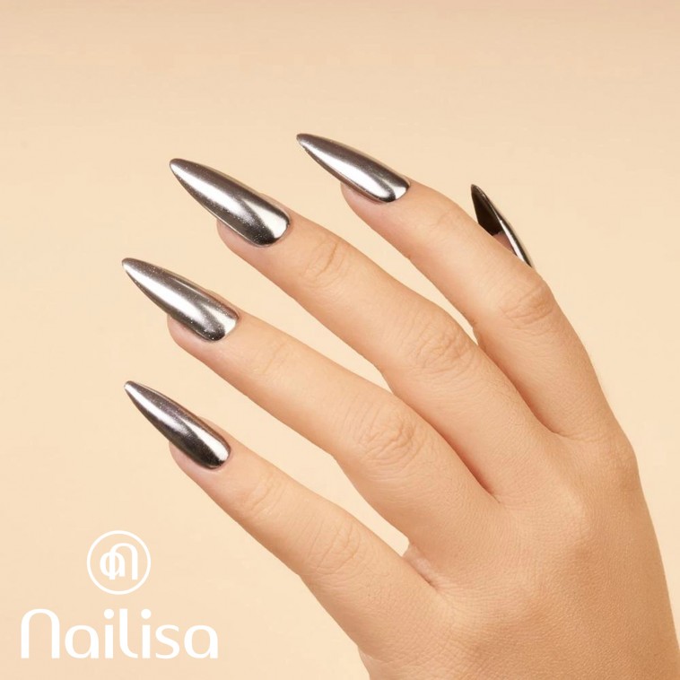 Spiegeleffect - zilver - Nailisa - photo 9