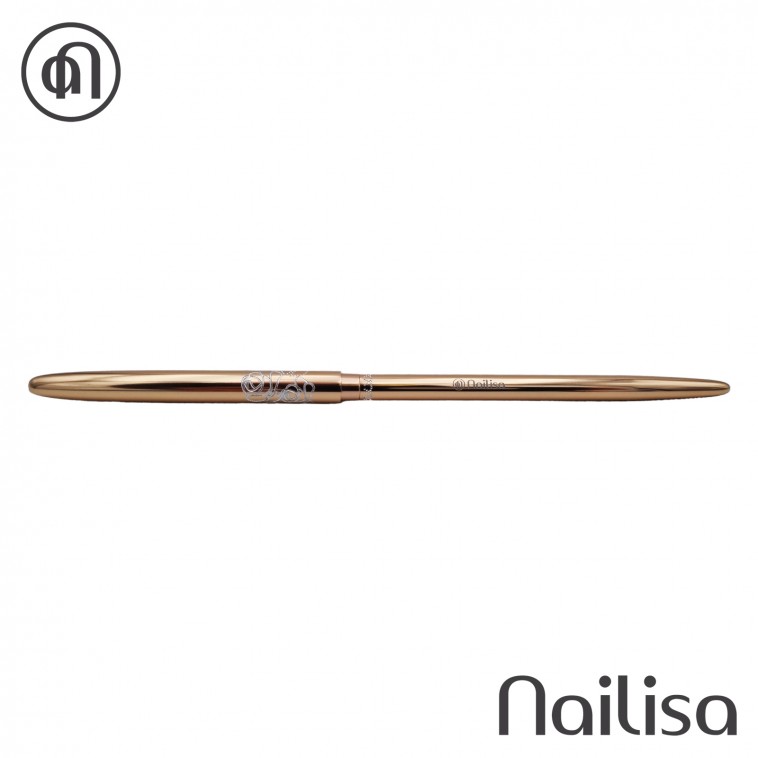Gouden ovale borstel - Nailisa - photo 9