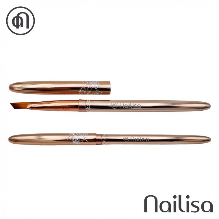 Gouden ovale borstel - Nailisa - photo 16