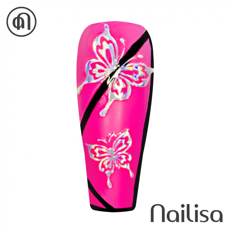 Holografische stickers Silver L-02 - Nailisa - photo 7