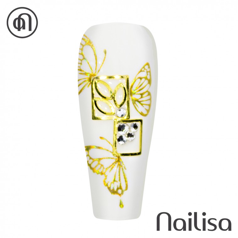 Holografische stickers gouden L-02 - Nailisa - photo 7