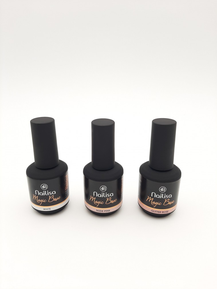 MAGIC BASE Glitter Rose 15ml - Nailisa - photo 8