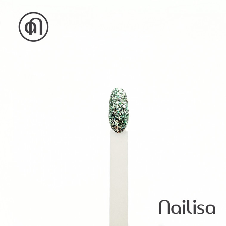 Kleur gel - Big Glitter Vert - 5 gr - Nailisa - photo 8