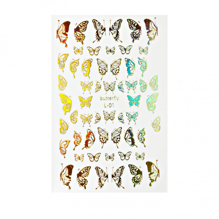 Stickers Holographique Doré L-01 - photo 9