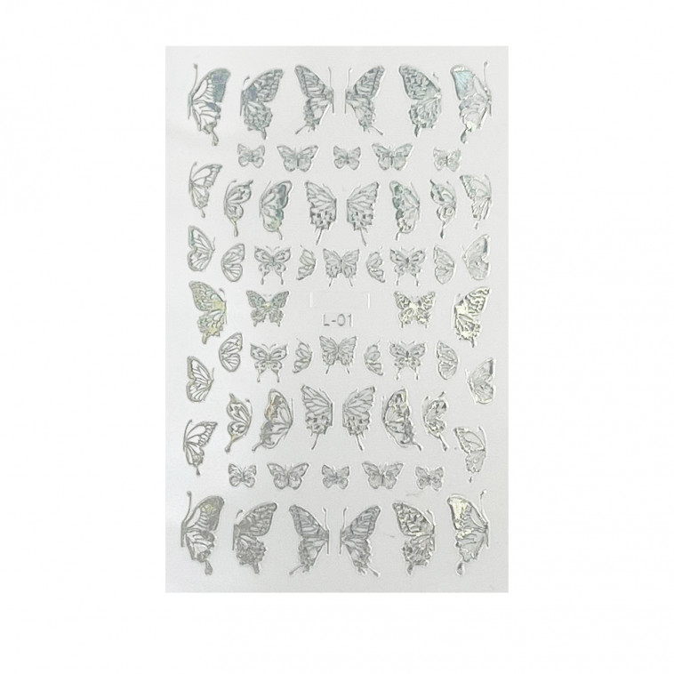 Stickers Holographique Silver L-01 - photo 8