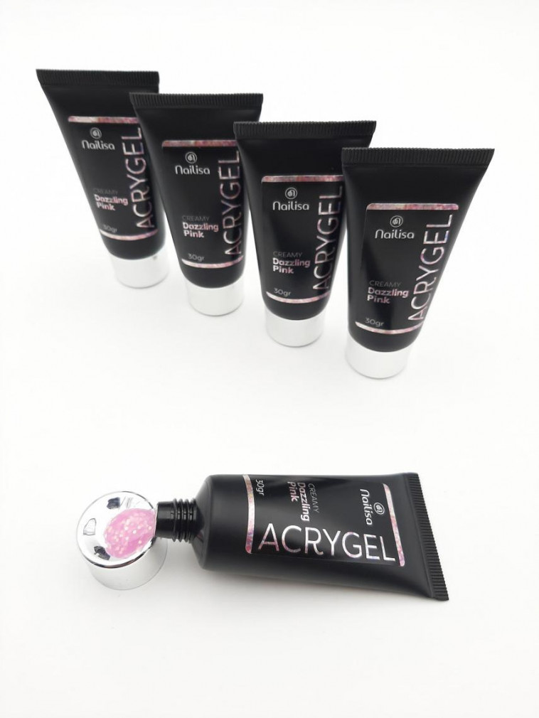 Acrygel tube 30gr - Creamy dazzling pink - photo 8