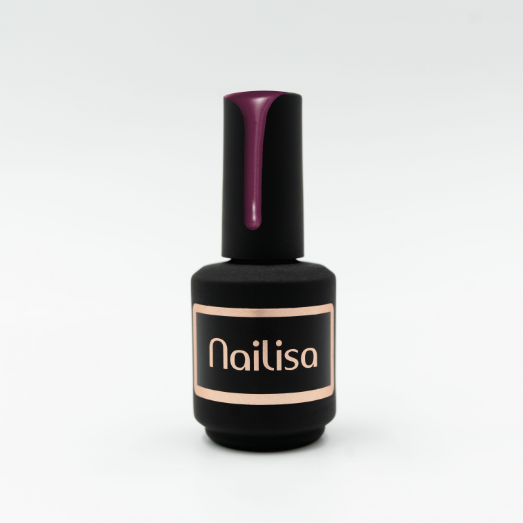 Semipermanente lak - Glitty aubergine - 8ml - photo 8